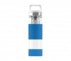 Termos szklany SIGG WMB z zaparzaczem HOT & COLD Glass 400 ml Electric Blue